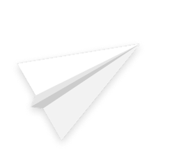 紙飛行機のあしらい